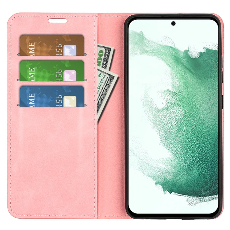 For Samsung Galaxy S23+ 5G Retro-skin Magnetic Suction Leather Phone Case