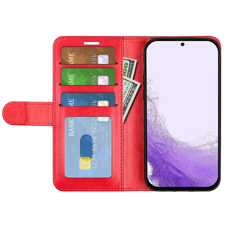 For Samsung Galaxy S23 5G R64 Texture Leather Phone Case