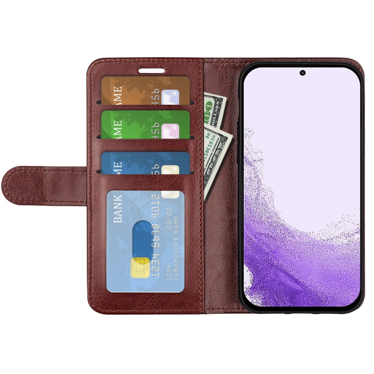 For Samsung Galaxy S23 5G R64 Texture Leather Phone Case