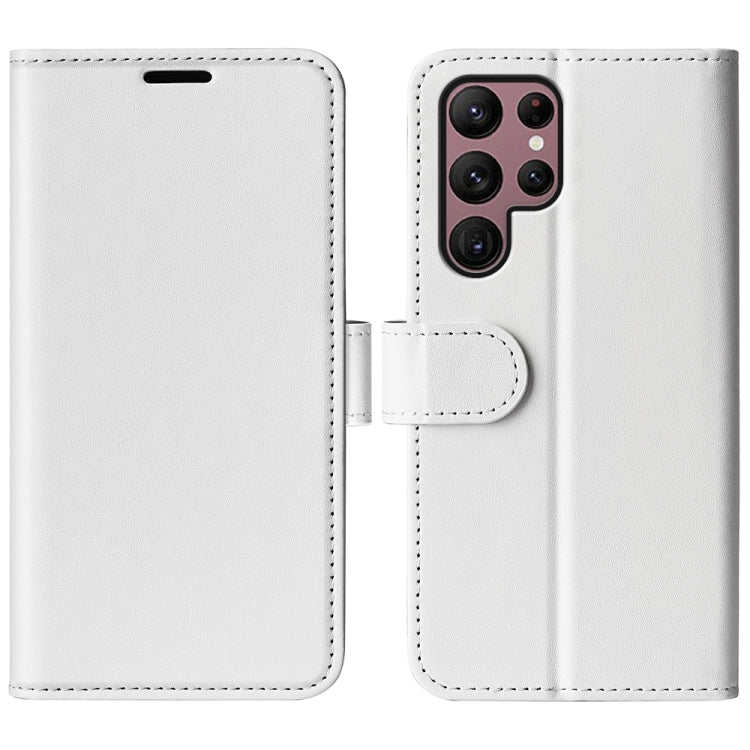 For Samsung Galaxy S23 Ultra 5G R64 Texture Leather Phone Case