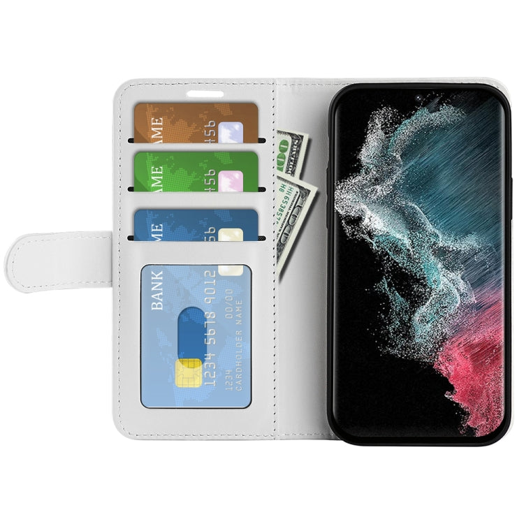 For Samsung Galaxy S23 Ultra 5G R64 Texture Leather Phone Case
