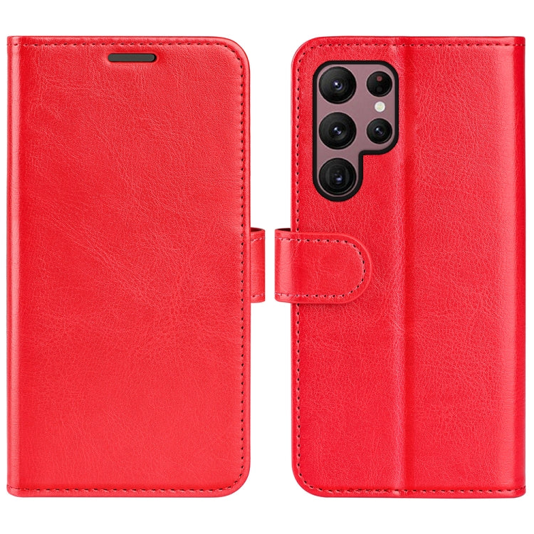 For Samsung Galaxy S23 Ultra 5G R64 Texture Leather Phone Case