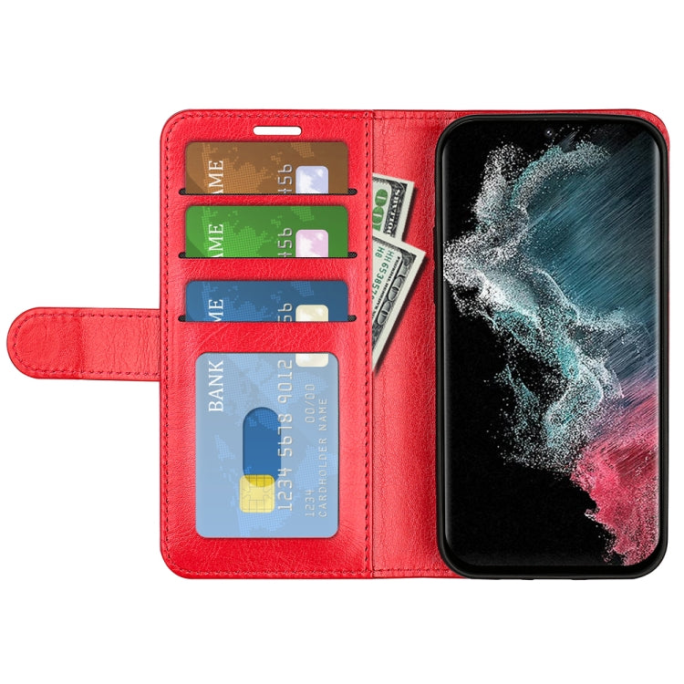 For Samsung Galaxy S23 Ultra 5G R64 Texture Leather Phone Case