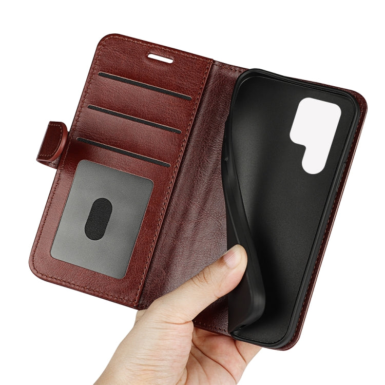 For Samsung Galaxy S23 Ultra 5G R64 Texture Leather Phone Case