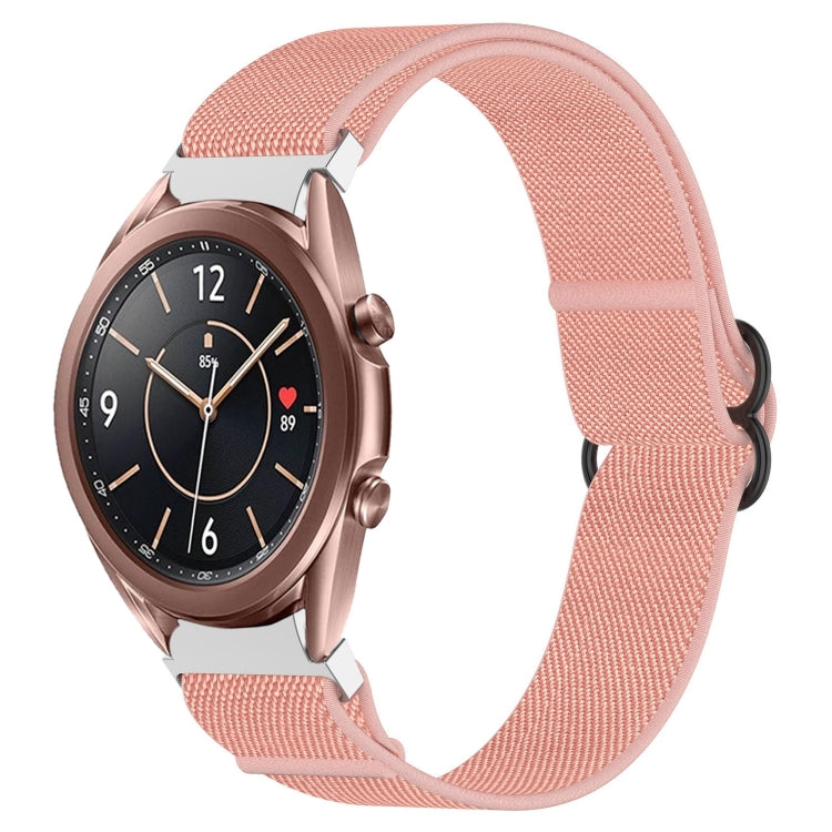 For Samsung Galaxy Watch 3 41mm Nylon Stretch Black Buckle Watch Band