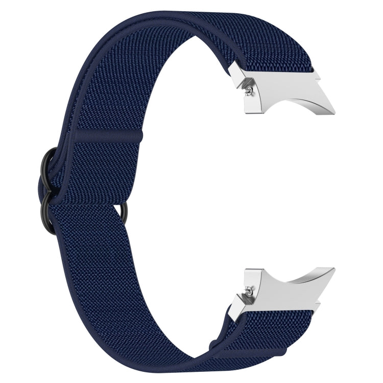 For Google Pixel Watch Nylon Stretch Black Buckle Watch Band