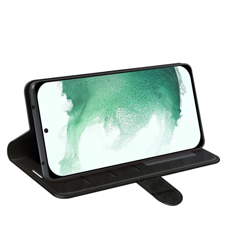 For Samsung Galaxy S23+ 5G R64 Texture Leather Phone Case