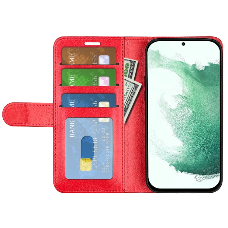 For Samsung Galaxy S23+ 5G R64 Texture Leather Phone Case