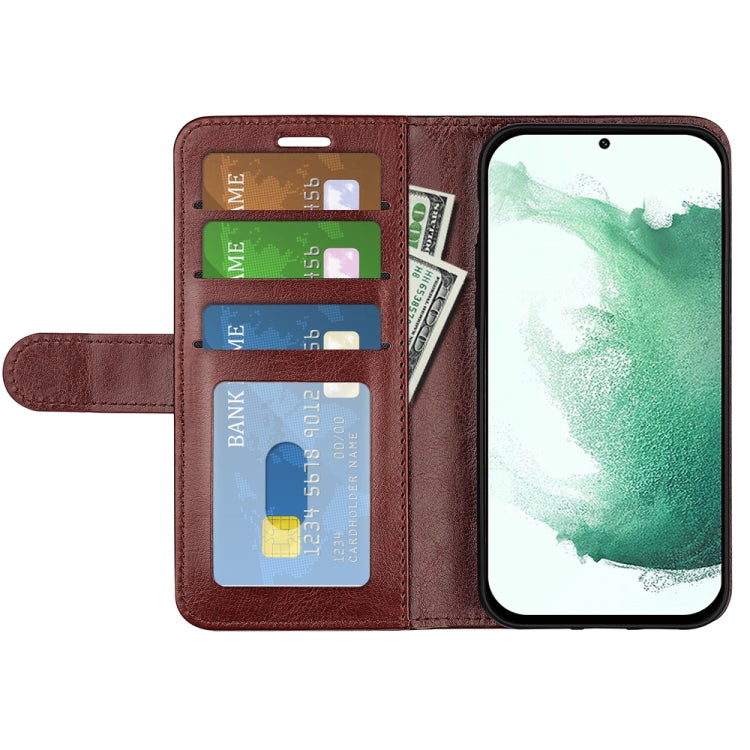 For Samsung Galaxy S23+ 5G R64 Texture Leather Phone Case