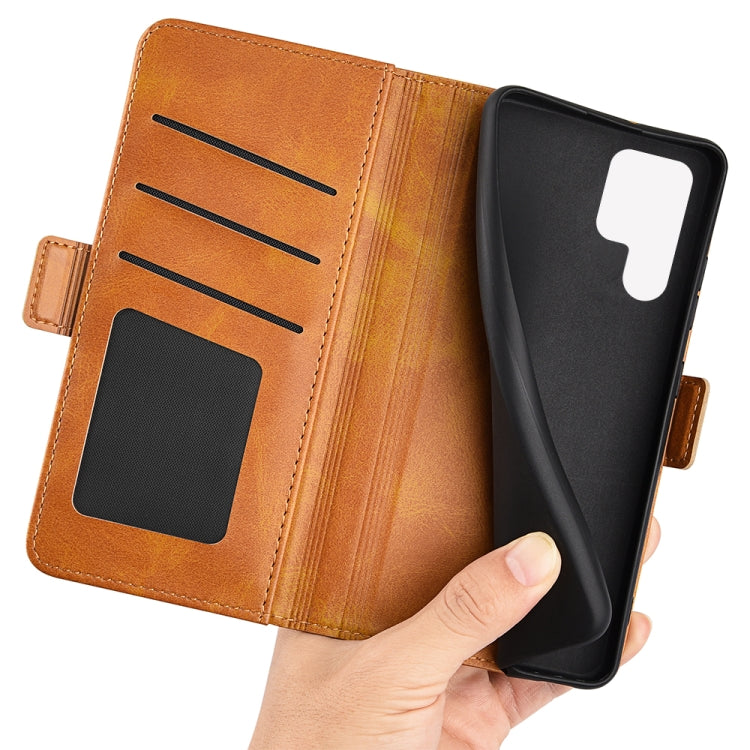 For Samsung Galaxy S23 Ultra 5G Dual-side Magnetic Buckle Leather Phone Case