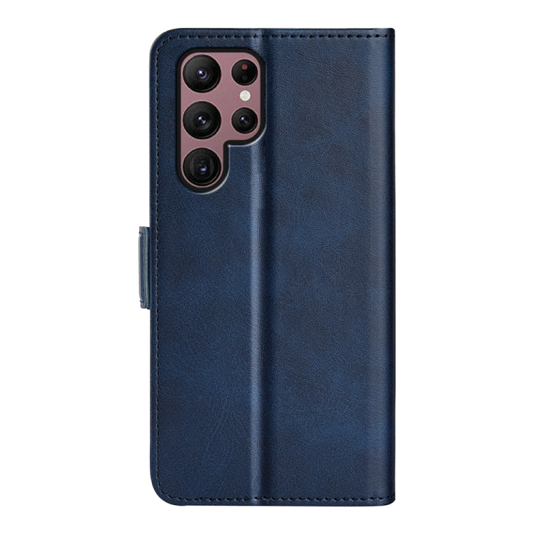 For Samsung Galaxy S23 Ultra 5G Dual-side Magnetic Buckle Leather Phone Case