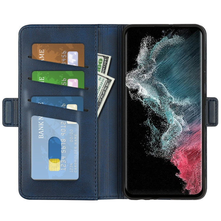 For Samsung Galaxy S23 Ultra 5G Dual-side Magnetic Buckle Leather Phone Case