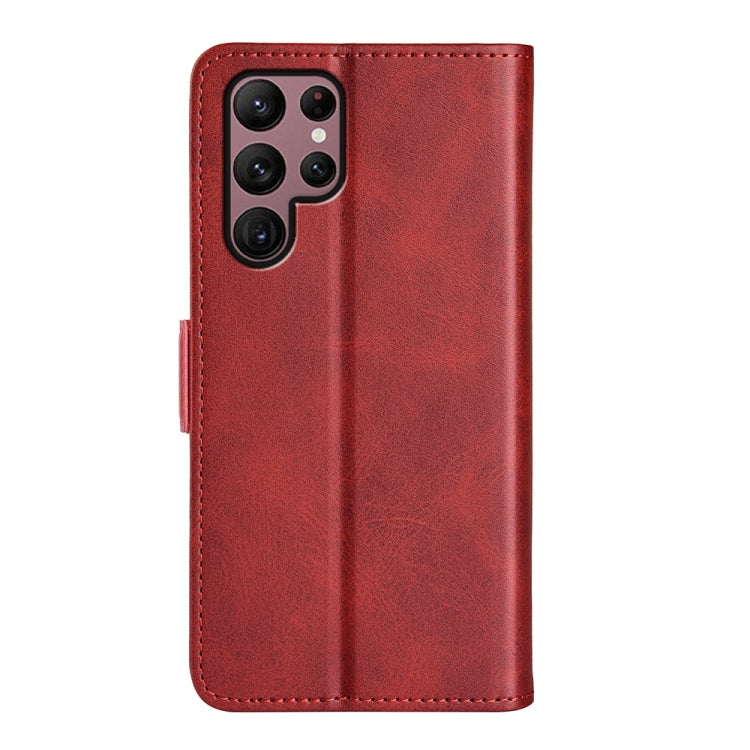 For Samsung Galaxy S23 Ultra 5G Dual-side Magnetic Buckle Leather Phone Case