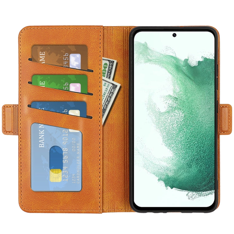 For Samsung Galaxy S23+ 5G Dual-side Magnetic Buckle Leather Phone Case