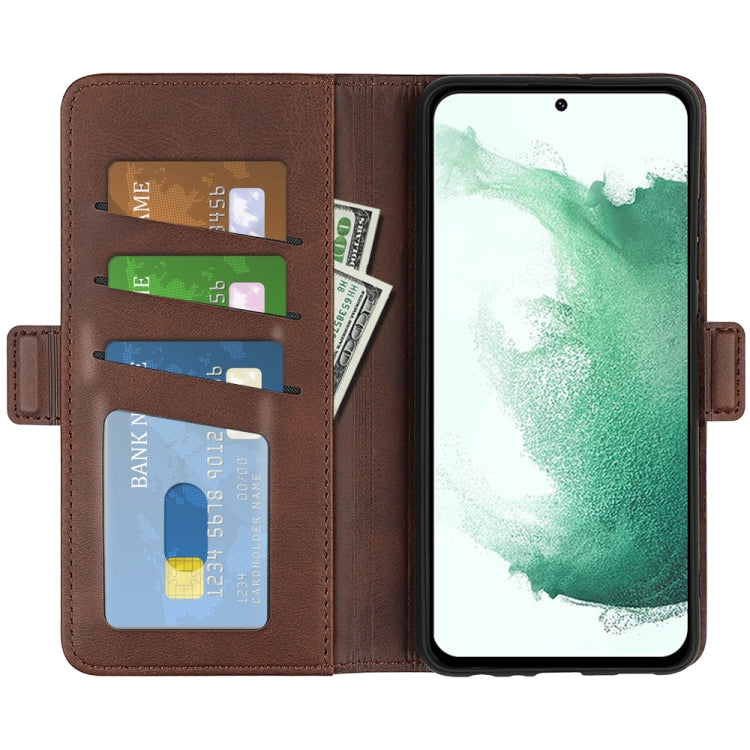 For Samsung Galaxy S23+ 5G Dual-side Magnetic Buckle Leather Phone Case