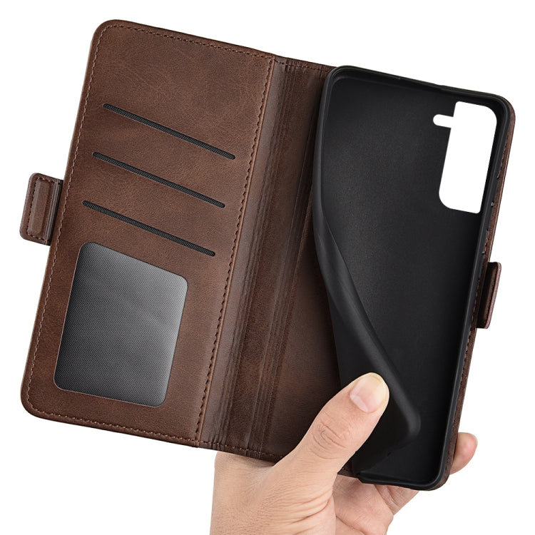 For Samsung Galaxy S23+ 5G Dual-side Magnetic Buckle Leather Phone Case