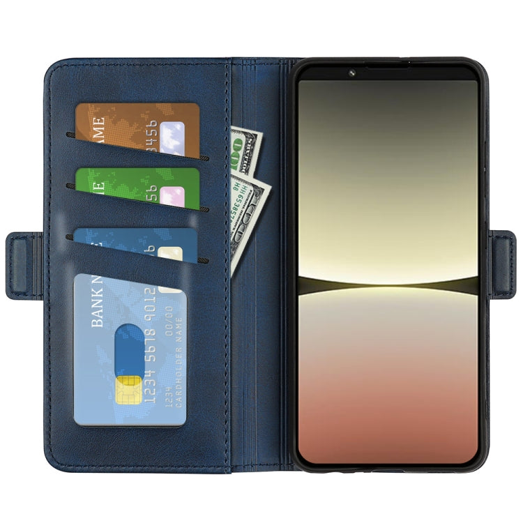 For Sony Xperia 5 IV Dual-side Magnetic Buckle Horizontal Flip Leather Phone Case