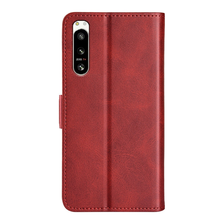 For Sony Xperia 5 IV Dual-side Magnetic Buckle Horizontal Flip Leather Phone Case