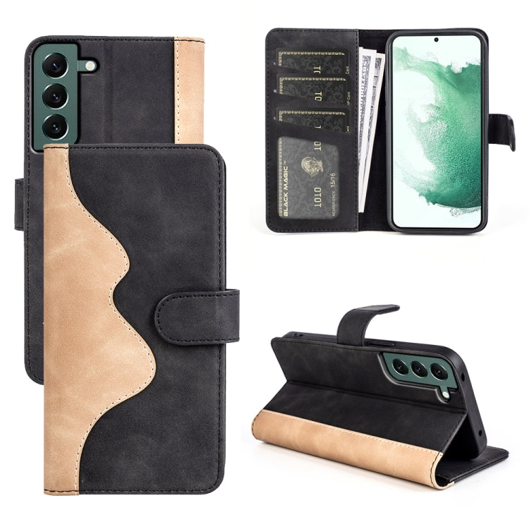 For Samsung Galaxy S23+ 5G Stitching Horizontal Flip Leather Phone Case