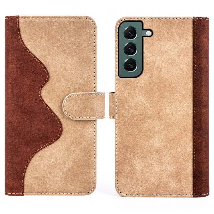 For Samsung Galaxy S23+ 5G Stitching Horizontal Flip Leather Phone Case