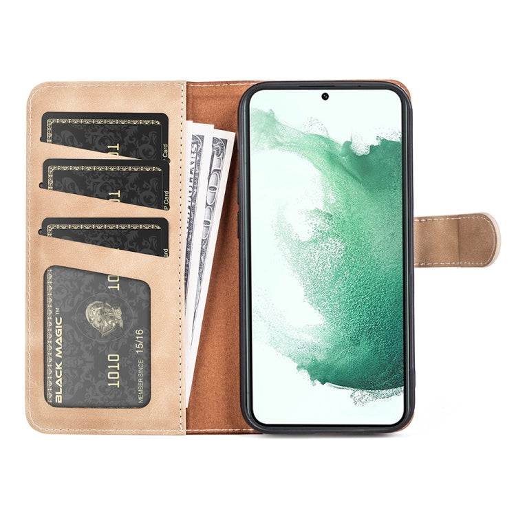 For Samsung Galaxy S23+ 5G Stitching Horizontal Flip Leather Phone Case