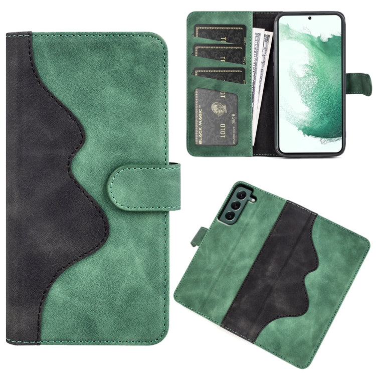 For Samsung Galaxy S23+ 5G Stitching Horizontal Flip Leather Phone Case