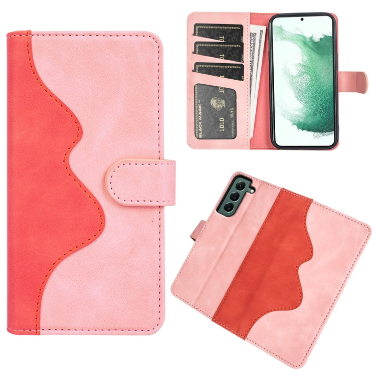 For Samsung Galaxy S23+ 5G Stitching Horizontal Flip Leather Phone Case