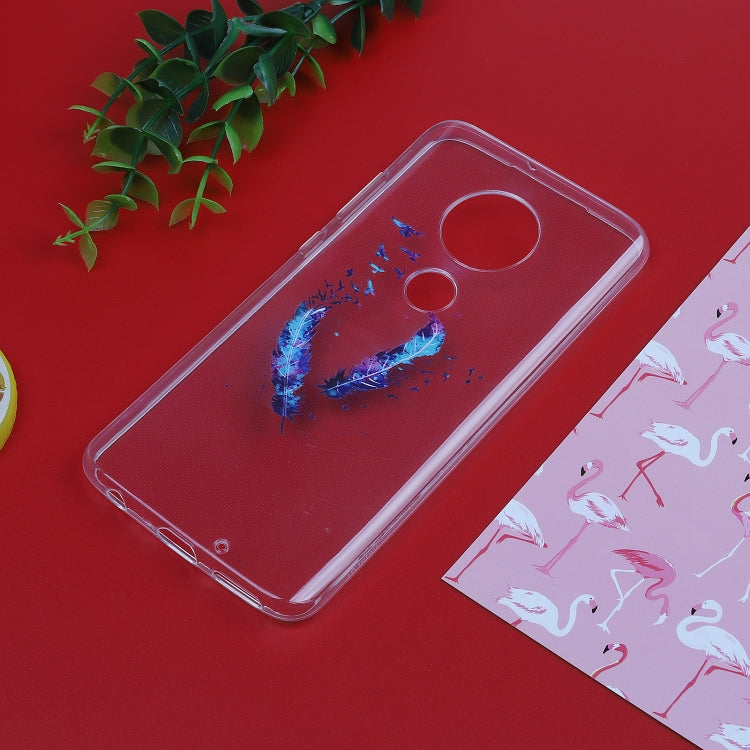 Stylish and Beautiful Pattern TPU Drop Protection Cover for MOTO G7