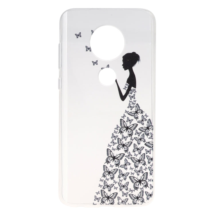 Stylish and Beautiful Pattern TPU Drop Protection Cover for MOTO G7