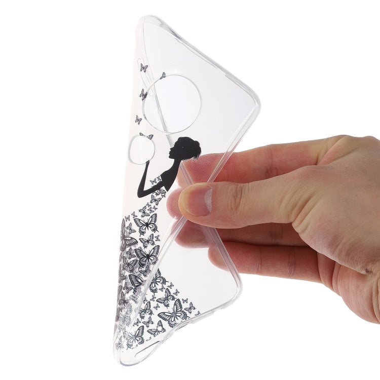 Stylish and Beautiful Pattern TPU Drop Protection Cover for MOTO G7