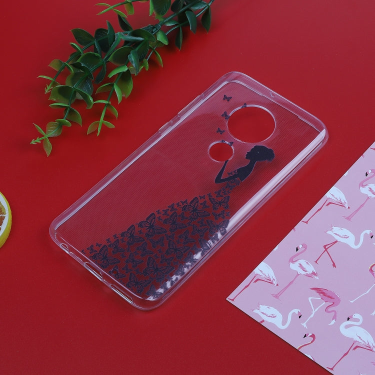 Stylish and Beautiful Pattern TPU Drop Protection Cover for MOTO G7