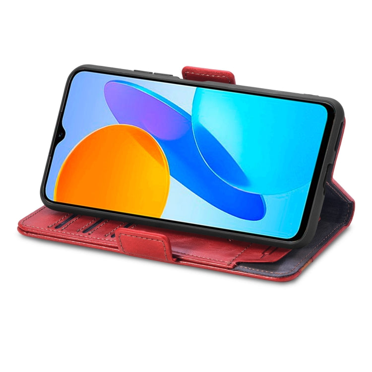 For Honor X8 5G CaseNeo Splicing Dual Magnetic Buckle Leather Phone Case