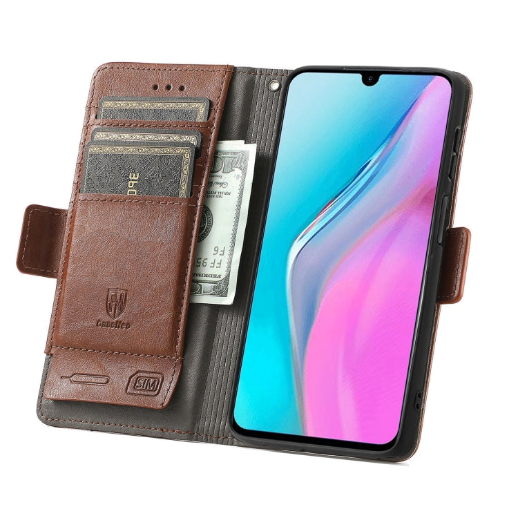 For Infinix Note 11 CaseNeo Splicing Dual Magnetic Buckle Leather Phone Case