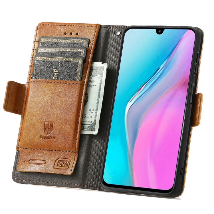 For Infinix Note 11 CaseNeo Splicing Dual Magnetic Buckle Leather Phone Case