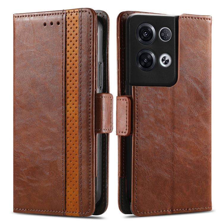 For OPPO Reno8 Pro CaseNeo Splicing Dual Magnetic Buckle Leather Phone Case