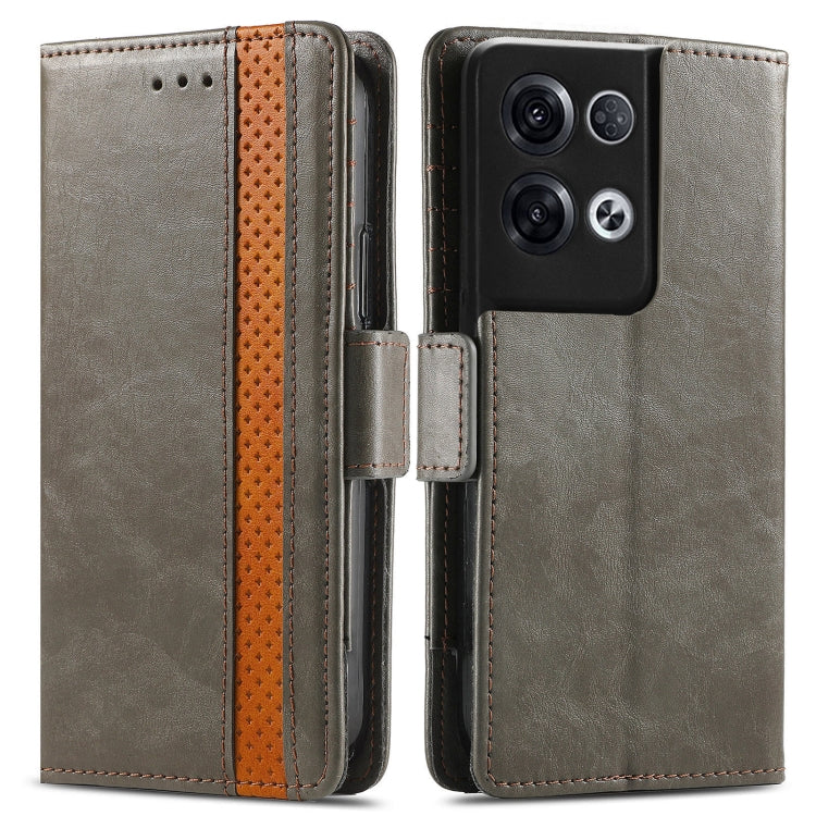 For OPPO Reno8 Pro CaseNeo Splicing Dual Magnetic Buckle Leather Phone Case