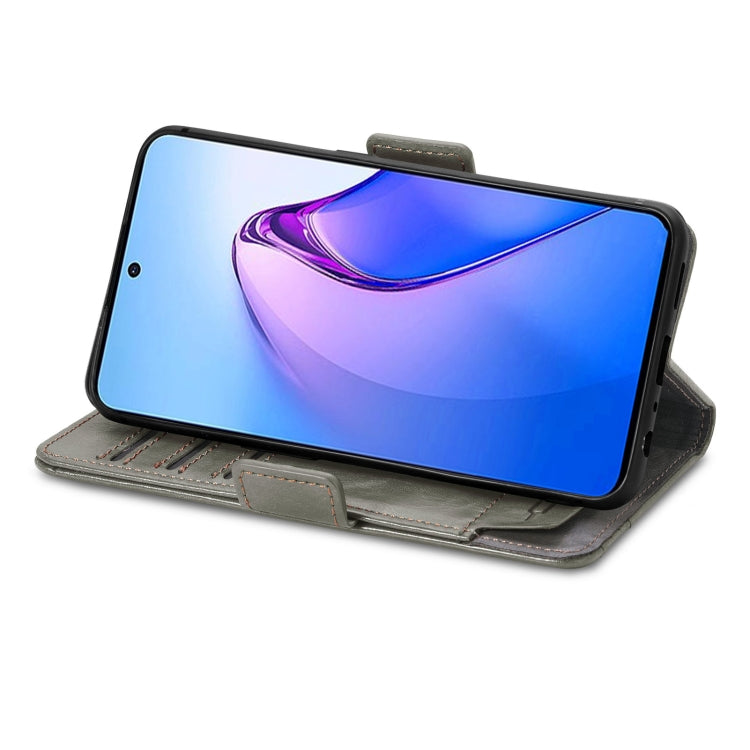 For OPPO Reno8 Pro CaseNeo Splicing Dual Magnetic Buckle Leather Phone Case