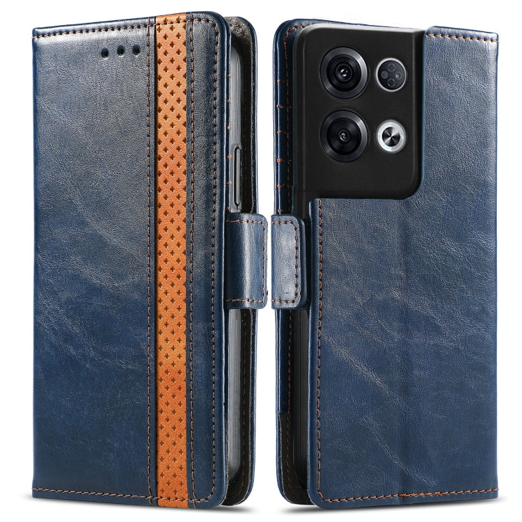 For OPPO Reno8 Pro CaseNeo Splicing Dual Magnetic Buckle Leather Phone Case