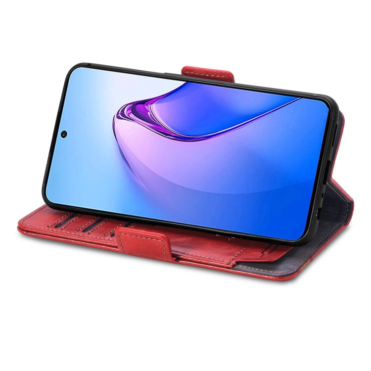 For OPPO Reno8 Pro CaseNeo Splicing Dual Magnetic Buckle Leather Phone Case