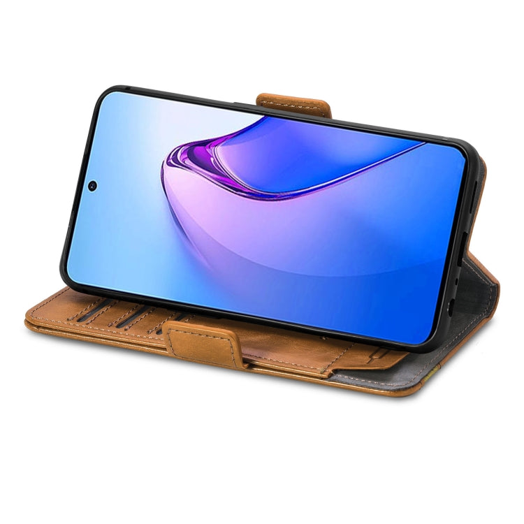 For OPPO Reno8 Pro CaseNeo Splicing Dual Magnetic Buckle Leather Phone Case