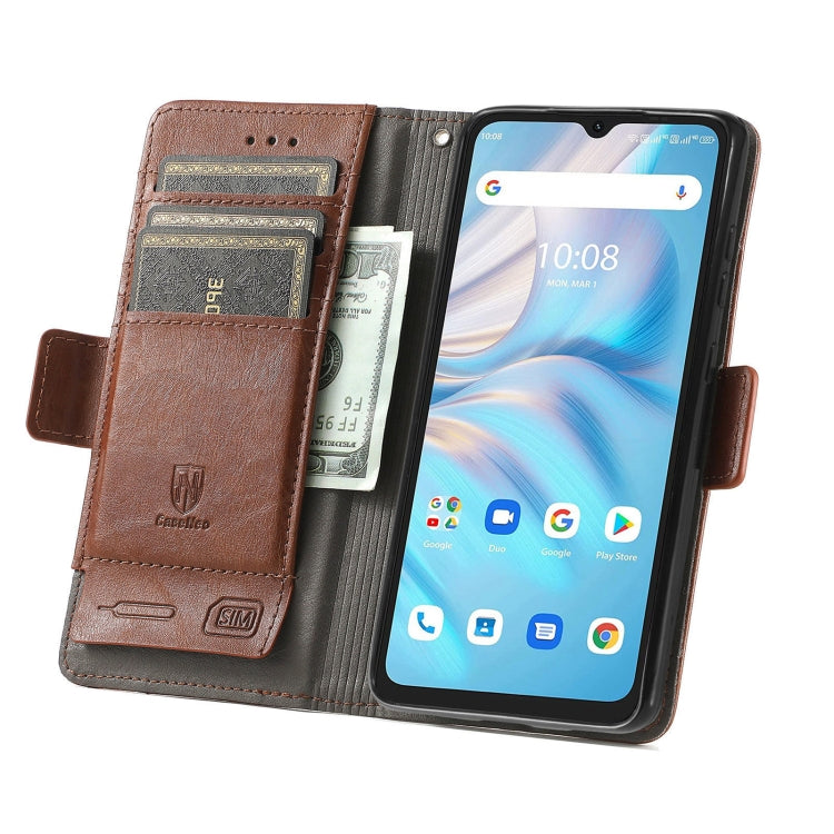 For UMIDIGI A13S CaseNeo Splicing Dual Magnetic Buckle Leather Phone Case