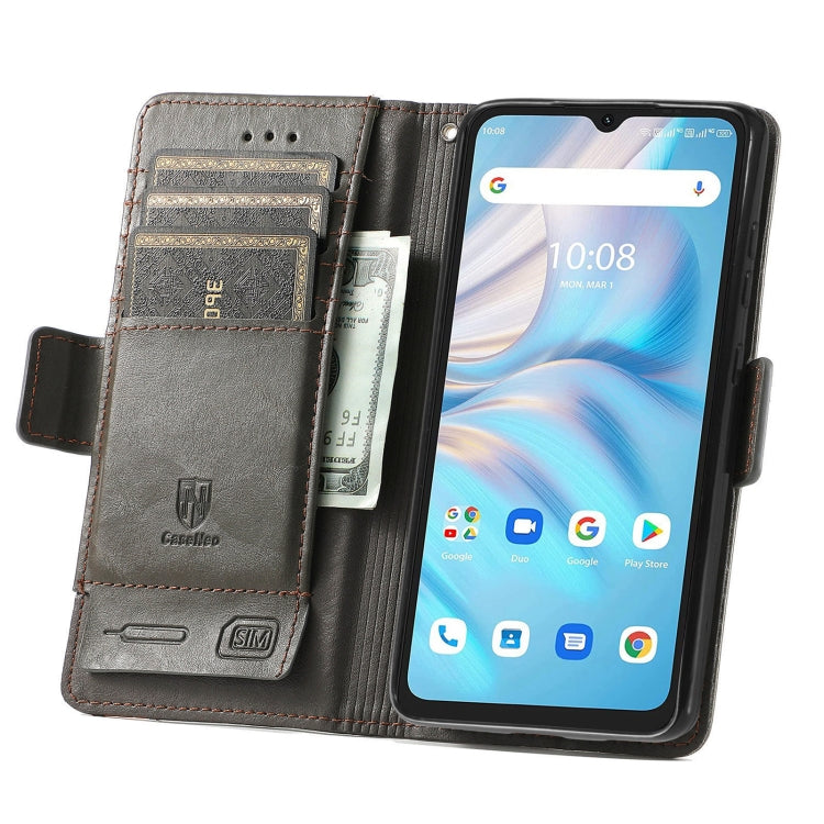 For UMIDIGI A13S CaseNeo Splicing Dual Magnetic Buckle Leather Phone Case