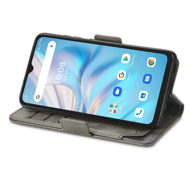 For UMIDIGI A13S CaseNeo Splicing Dual Magnetic Buckle Leather Phone Case