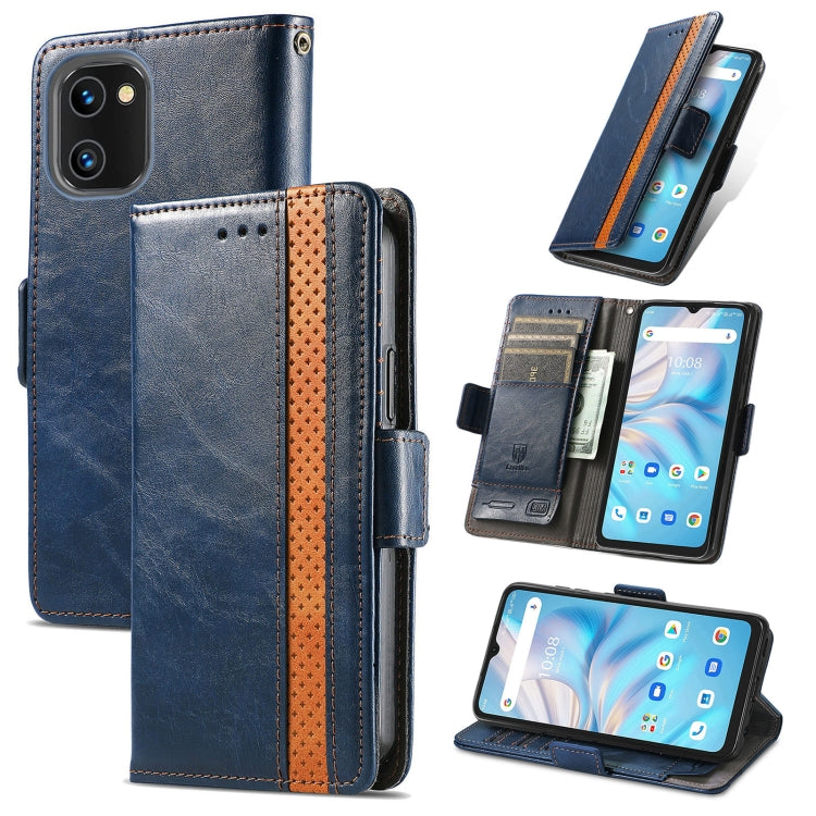 For UMIDIGI A13S CaseNeo Splicing Dual Magnetic Buckle Leather Phone Case