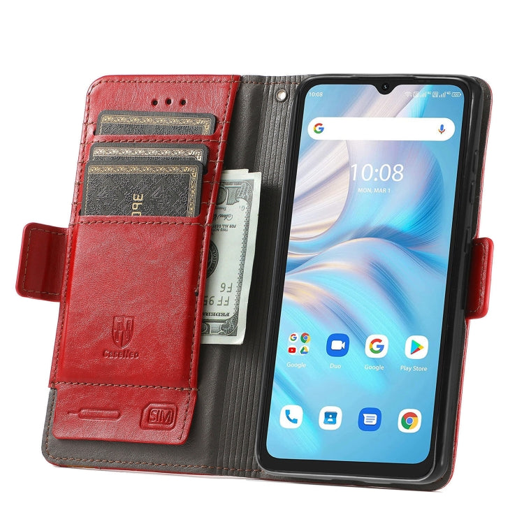 For UMIDIGI A13S CaseNeo Splicing Dual Magnetic Buckle Leather Phone Case