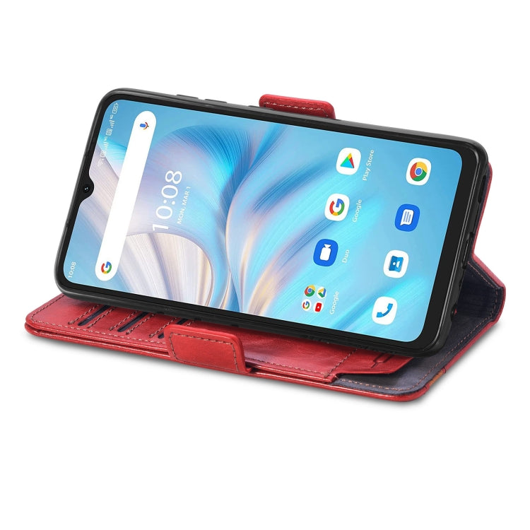 For UMIDIGI A13S CaseNeo Splicing Dual Magnetic Buckle Leather Phone Case