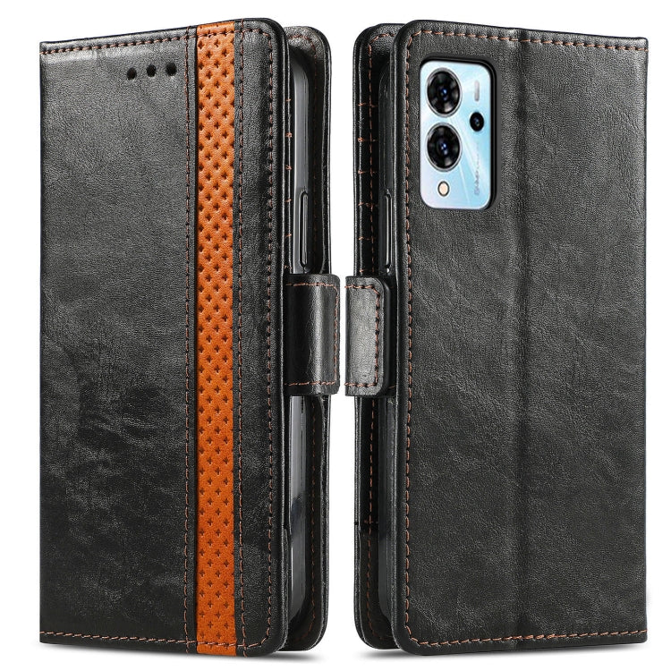 For ZTE Blade V40 Pro CaseNeo Splicing Dual Magnetic Buckle Leather Phone Case