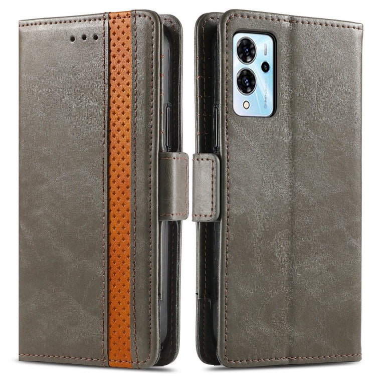 For ZTE Blade V40 Pro CaseNeo Splicing Dual Magnetic Buckle Leather Phone Case