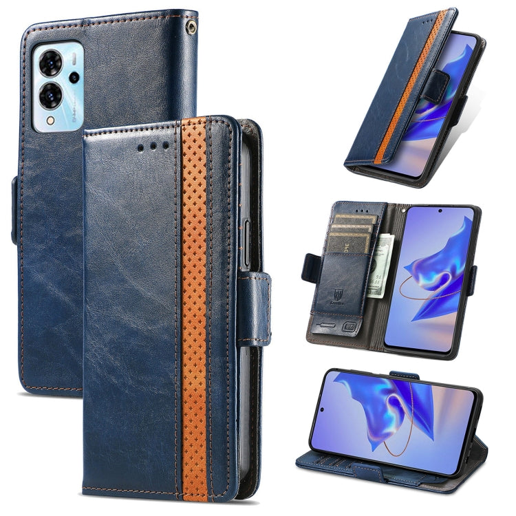 For ZTE Blade V40 Pro CaseNeo Splicing Dual Magnetic Buckle Leather Phone Case