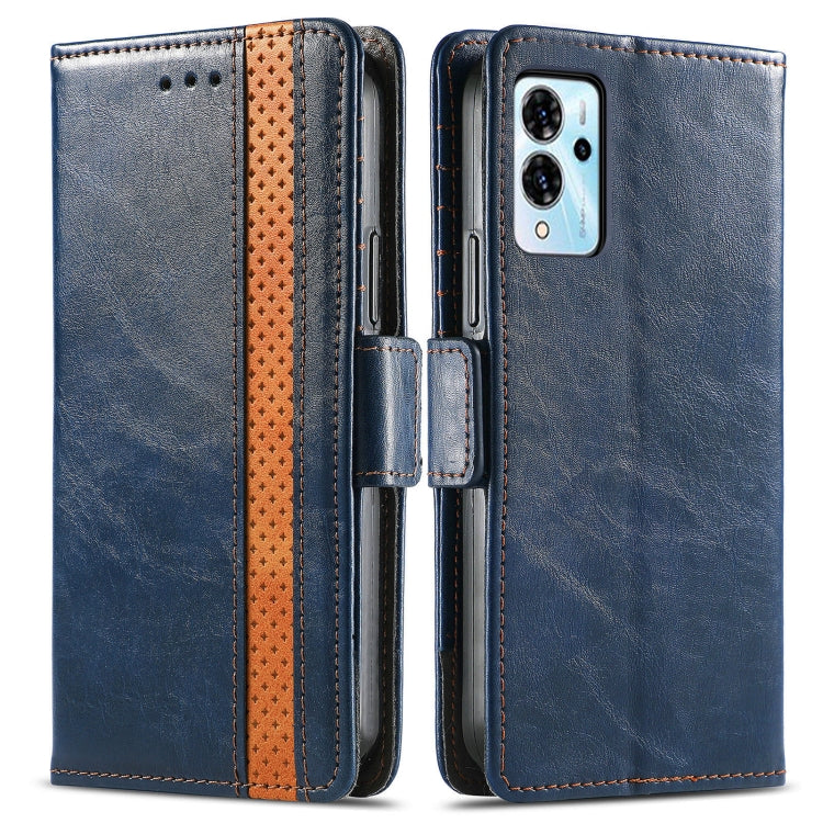 For ZTE Blade V40 Pro CaseNeo Splicing Dual Magnetic Buckle Leather Phone Case